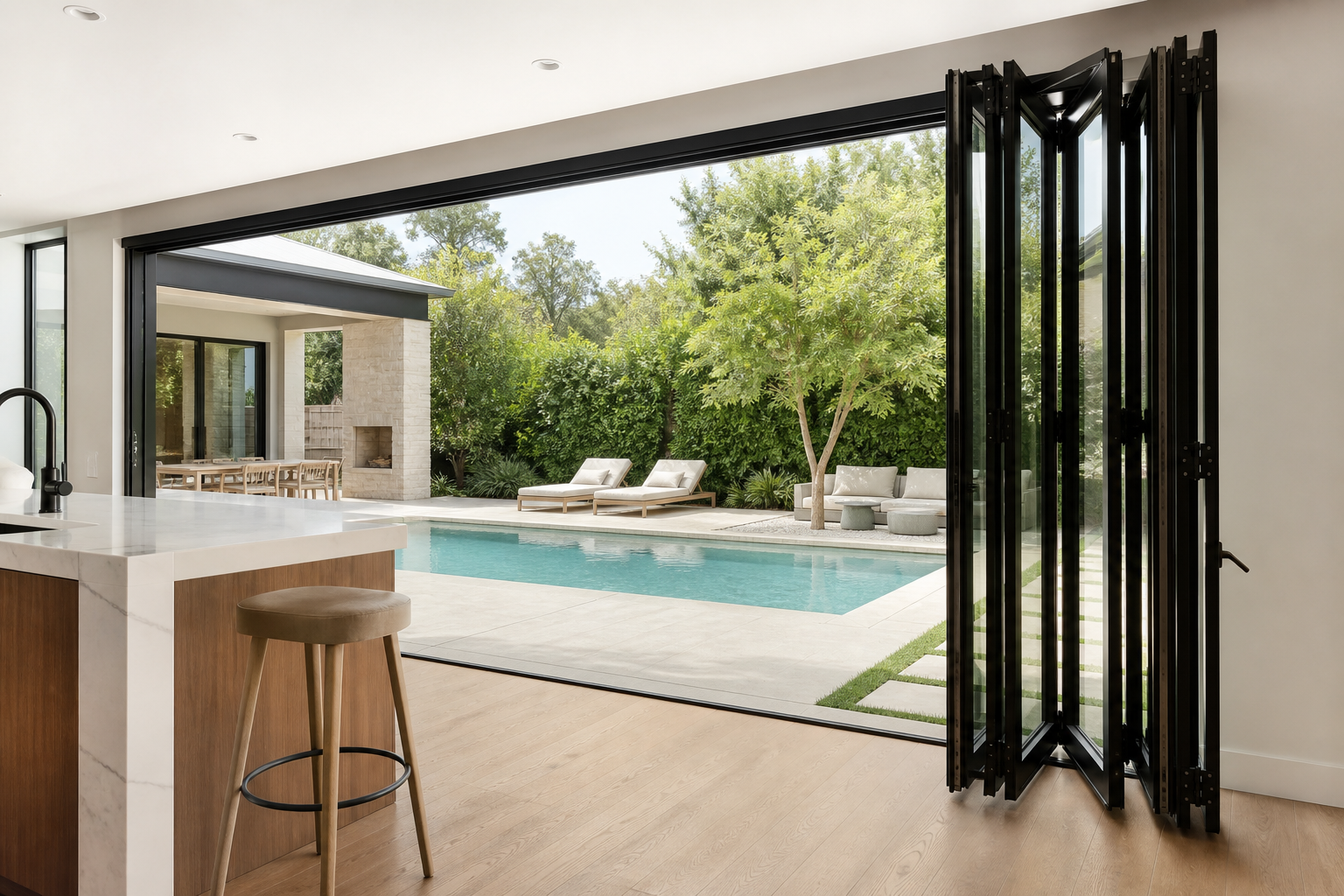 VLX 100 Bifold / Folding Door in Davie, FL | Sightline Windows & Doors Davie - detail 4