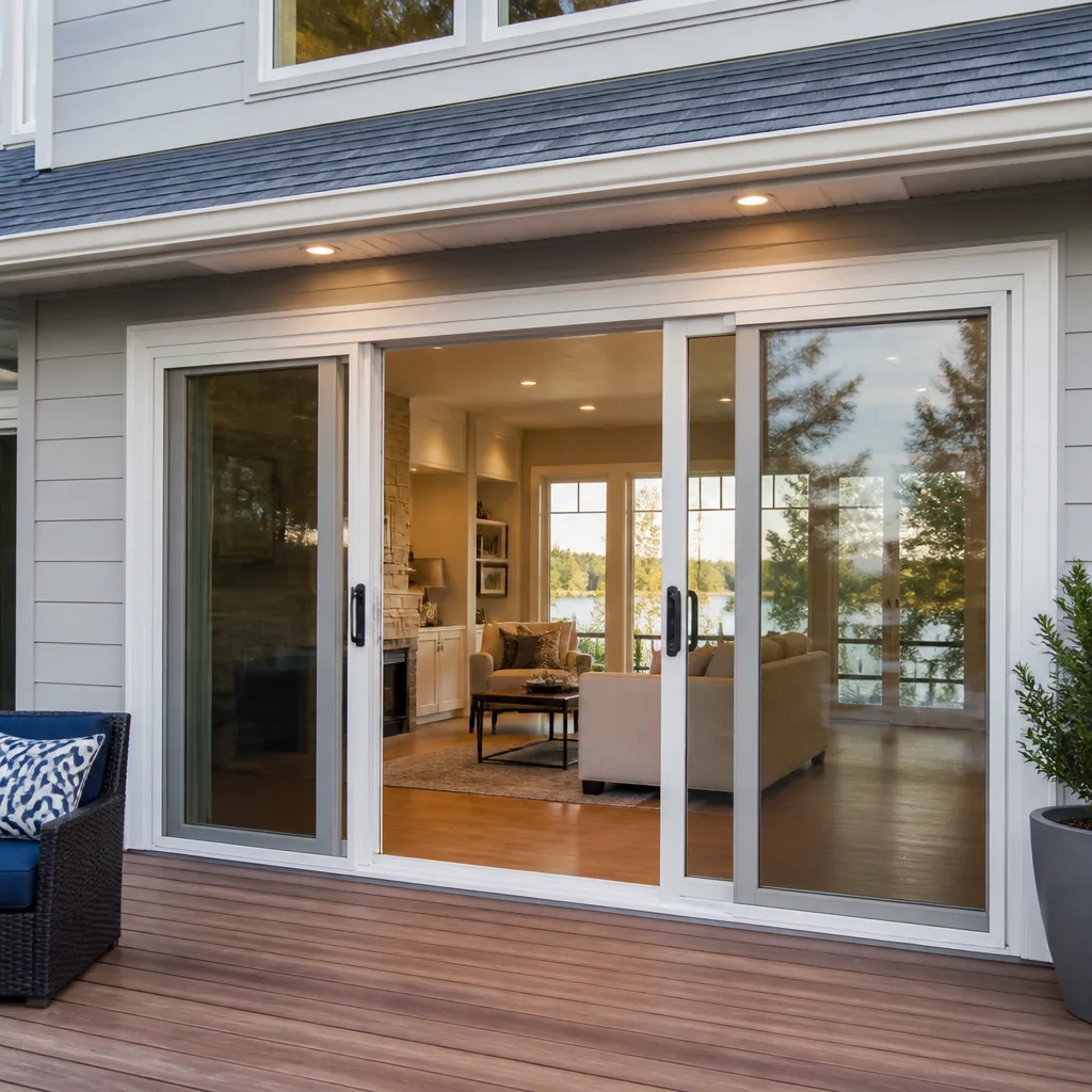 Sliding glass doors